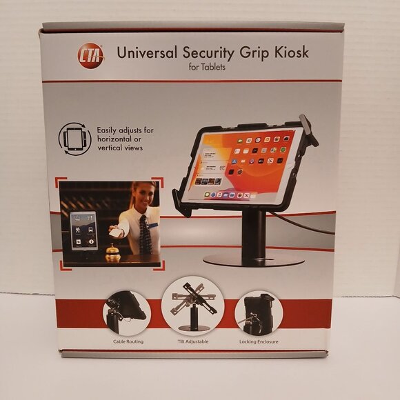 CTA Universal Security Grip Kiosk For Tablets - Picture 1 of 7